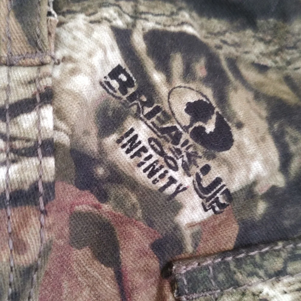 Mossy Oak Break Up Infinity Camouflage Cargo Pants with Drawstring Leg Opening
